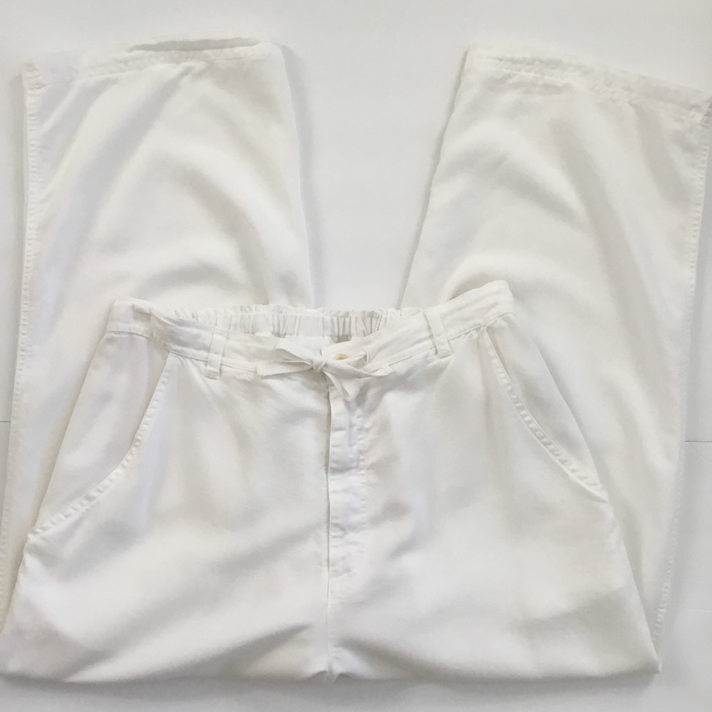 Bloomingdale's Drawstring Pants White Size 1X